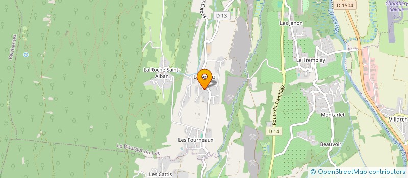 localisation de l'entreprise MADAME NATHALIE PONARD  LE BOURGET-DU-LAC