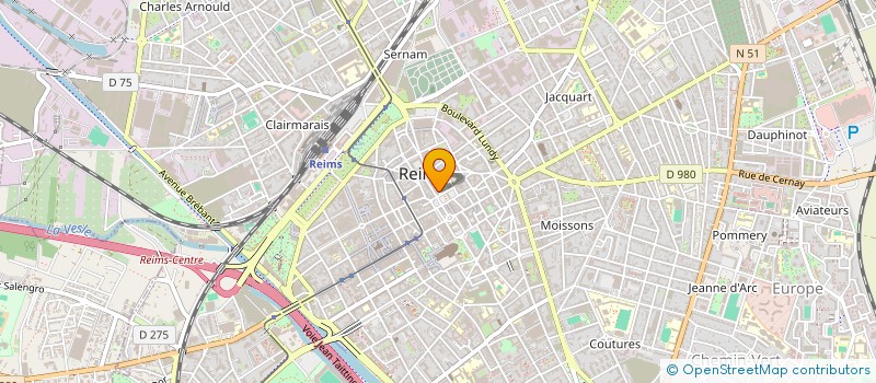 localisation de l'entreprise MADAME NATHALIE PONCIN  REIMS