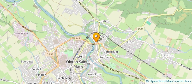 localisation de l'entreprise MADAME NATHALIE PONS  OLORON-SAINTE-MARIE