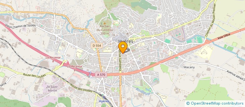 localisation de l'entreprise MADAME NATHALIE PONTET  HYERES