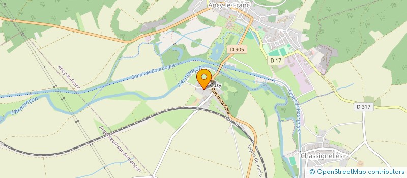 localisation de l'entreprise MADAME NATHALIE PORLIER  ANCY-LE-FRANC