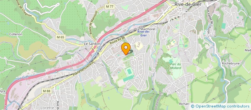 localisation de l'entreprise MADAME NATHALIE PORRETTA  RIVE-DE-GIER