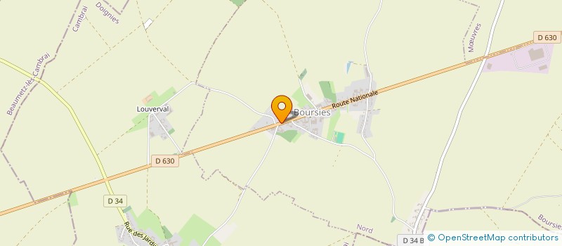 localisation de l'entreprise MADAME NATHALIE POTDEVIN  BOURSIES