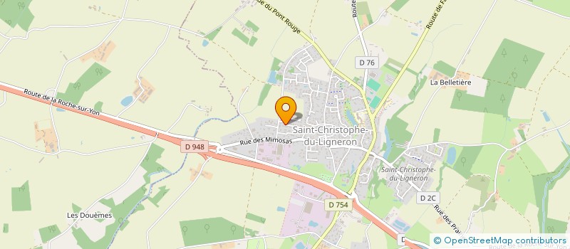 localisation de l'entreprise MADAME NATHALIE POTEREAU  SAINT-CHRISTOPHE-DU-LIGNERON