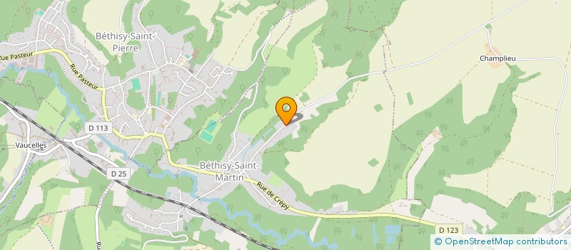 localisation de l'entreprise MADAME NATHALIE POTTIER  BETHISY-SAINT-MARTIN