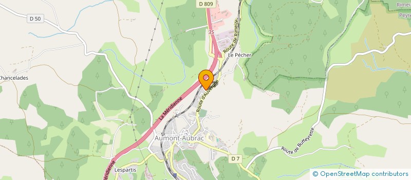 localisation de l'entreprise MADAME NATHALIE POUDEVIGNE  PEYRE EN AUBRAC