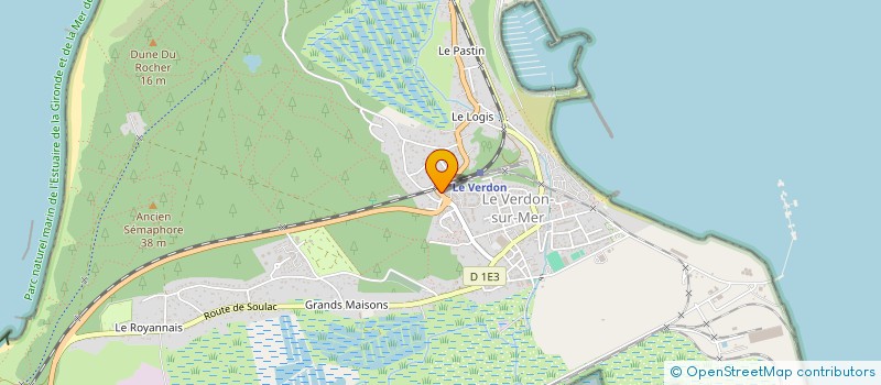 localisation de l'entreprise MADAME NATHALIE POUGET  LE VERDON SUR MER