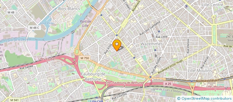 localisation de l'entreprise MADAME NATHALIE POUJOL à LILLE