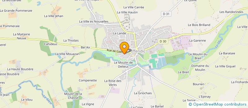 localisation de l'entreprise MADAME NATHALIE POULET-GUILBERT à IFFENDIC