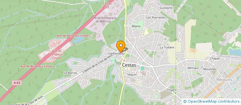 localisation de l'entreprise MADAME NATHALIE POUMEY à CESTAS