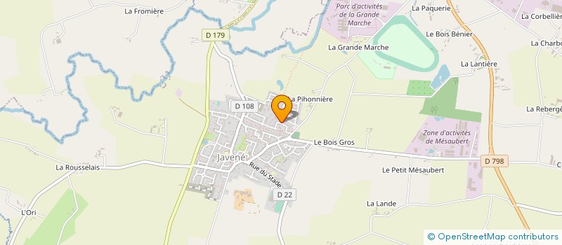 localisation de l'entreprise MADAME NATHALIE POURIEL  JAVENE