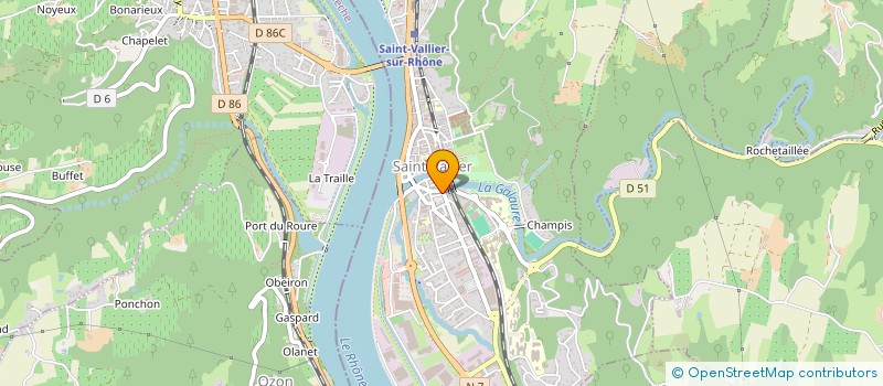 localisation de l'entreprise MADAME NATHALIE POURRAT  SAINT-VALLIER