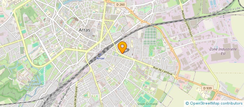 localisation de l'entreprise MADAME NATHALIE POURRIER à ARRAS