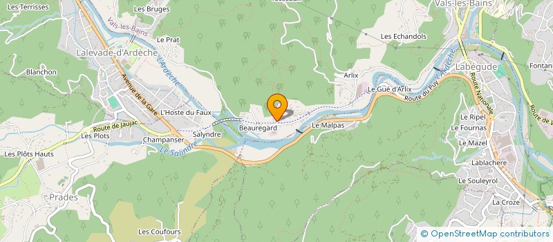 localisation de l'entreprise MADAME NATHALIE PRALLY à SAINT-ANDEOL-DE-VALS