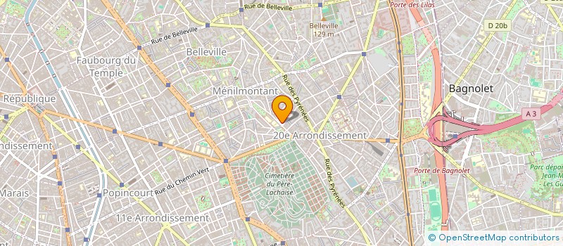 localisation de l'entreprise MADAME NATHALIE PREBENDE-BOUSQUET-LARROQUE  PARIS