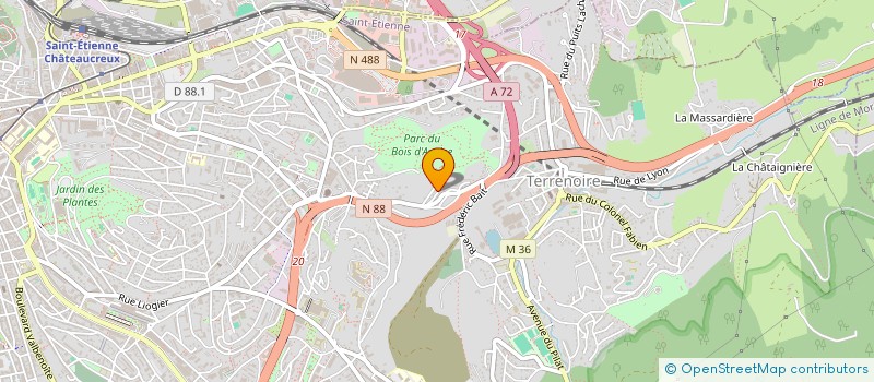 localisation de l'entreprise MADAME NATHALIE PREVEL  SAINT-ETIENNE