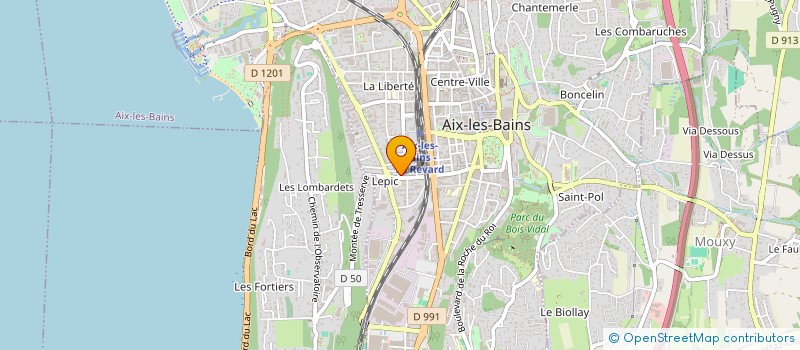 localisation de l'entreprise MADAME NATHALIE PRIETO  AIX-LES-BAINS