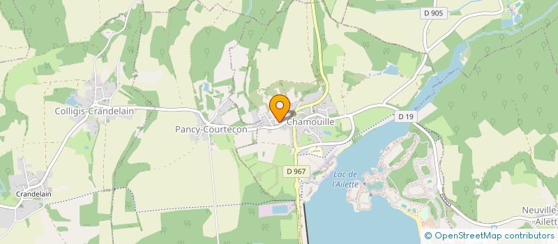 localisation de l'entreprise MADAME NATHALIE PRINET  CHAMOUILLE