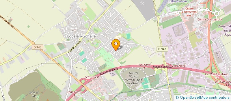 localisation de l'entreprise MADAME NATHALIE PRINGARBE  LOOS-EN-GOHELLE