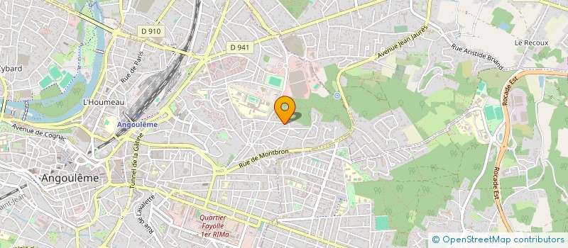 localisation de l'entreprise MADAME NATHALIE PRIOUX  ANGOULEME