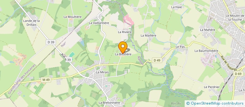 localisation de l'entreprise MADAME NATHALIE PROTEAU à LA CHAPELLE-SUR-ERDRE