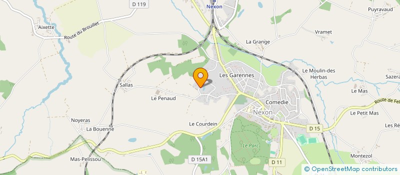 localisation de l'entreprise MADAME NATHALIE PROUPIN  NEXON