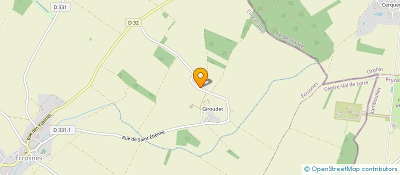 localisation de l'entreprise MADAME NATHALIE PROUTHEAU à ECROSNES