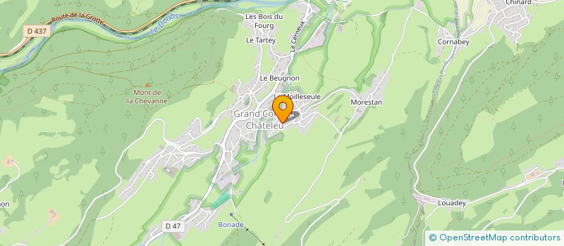 localisation de l'entreprise MADAME NATHALIE PUGIN  GRAND'COMBE-CHATELEU