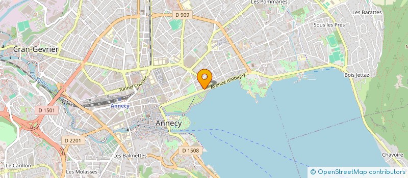 localisation de l'entreprise MADAME NATHALIE PURROY à ANNECY