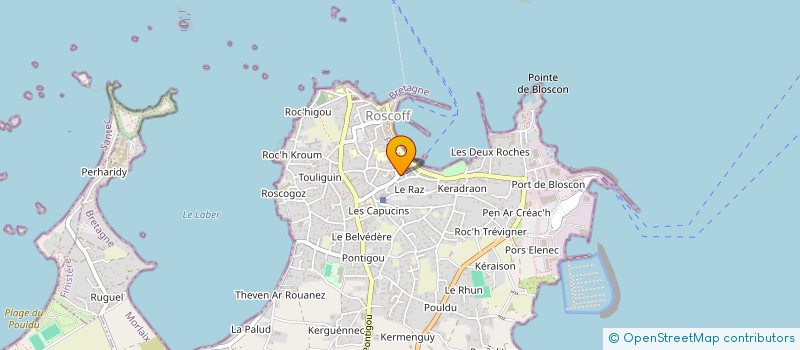 localisation de l'entreprise MADAME NATHALIE QUIMERCH  ROSCOFF