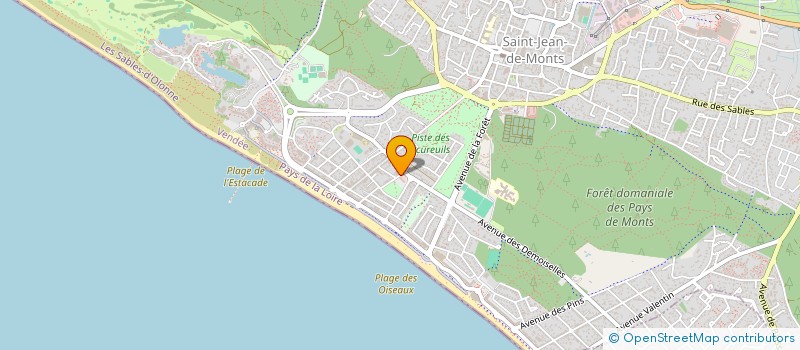 localisation de l'entreprise MADAME NATHALIE QUITTARD  SAINT-JEAN-DE-MONTS