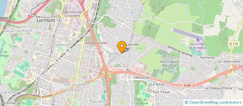 localisation de l'entreprise MADAME NATHALIE RABAUD  ARTIGUES-PRES-BORDEAUX