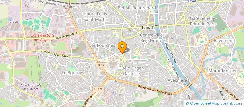 localisation de l'entreprise MADAME NATHALIE RABET KERBRAT à LAVAL
