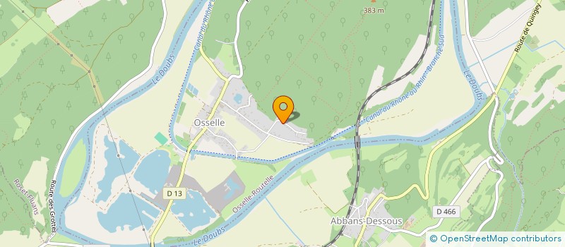 localisation de l'entreprise MADAME NATHALIE RABEUX  OSSELLE-ROUTELLE