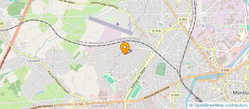 localisation de l'entreprise MADAME NATHALIE RACLIN  MONTLUCON