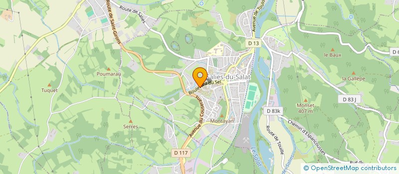 localisation de l'entreprise MADAME NATHALIE RAIMBAULT  SALIES-DU-SALAT