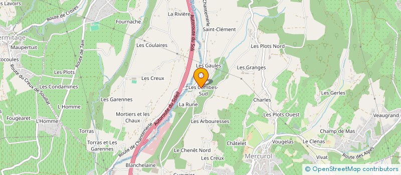 localisation de l'entreprise MADAME NATHALIE RANCHET à MERCUROL-VEAUNES