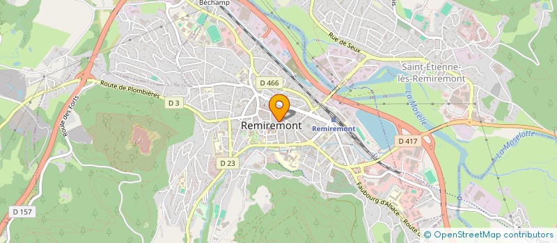 localisation de l'entreprise MADAME NATHALIE RAULIN  REMIREMONT