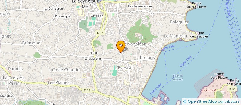 localisation de l'entreprise MADAME NATHALIE RAVARD à LA SEYNE-SUR-MER
