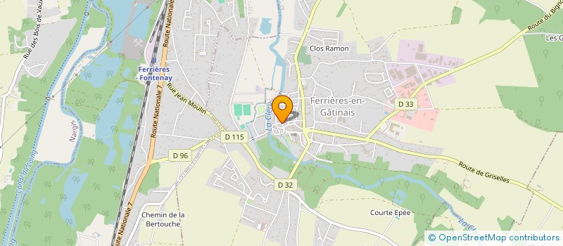 localisation de l'entreprise MADAME NATHALIE RAYER à FERRIERES-EN-GATINAIS