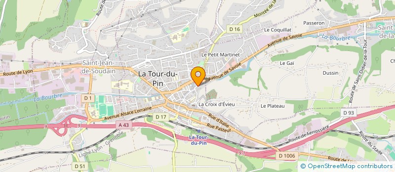 localisation de l'entreprise MADAME NATHALIE RAYNAUD  LA TOUR-DU-PIN