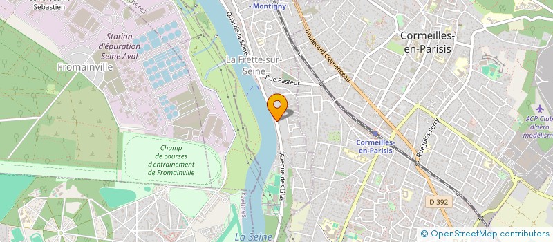 localisation de l'entreprise MADAME NATHALIE RAZAFINDRAKOTO  LA FRETTE-SUR-SEINE