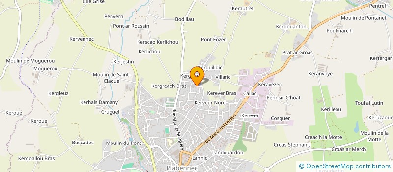 localisation de l'entreprise MADAME NATHALIE RAZILLARD  PLABENNEC