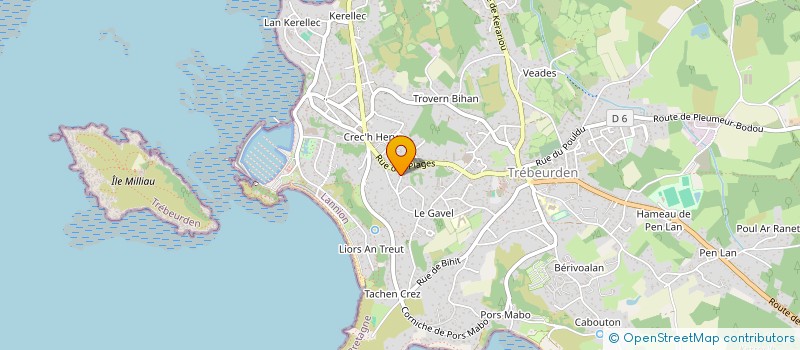 localisation de l'entreprise MADAME NATHALIE REAU à TREBEURDEN