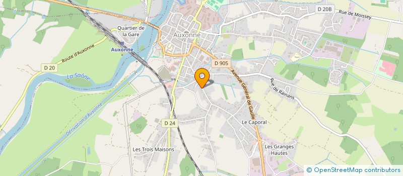 localisation de l'entreprise MADAME NATHALIE REBA  AUXONNE