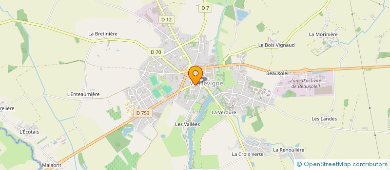 localisation de l'entreprise MADAME NATHALIE REFOUR  VIEILLEVIGNE