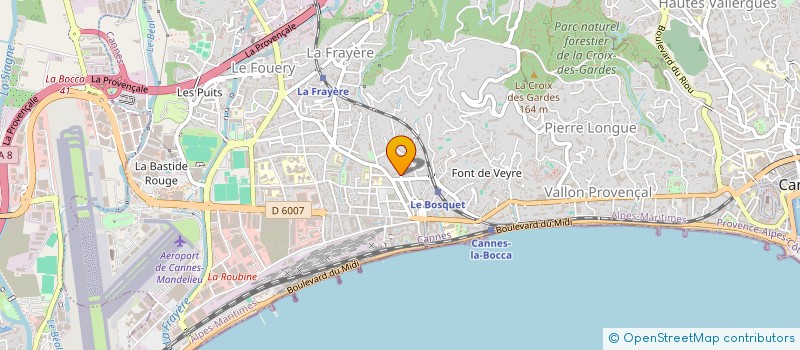 localisation de l'entreprise MADAME NATHALIE REGEFFE à CANNES
