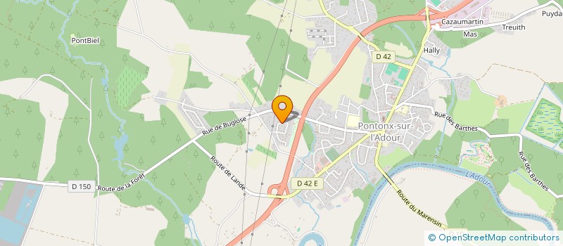 localisation de l'entreprise MADAME NATHALIE REGINARD  PONTONX-SUR-L'ADOUR