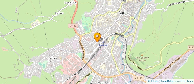 localisation de l'entreprise MADAME NATHALIE RENOU à AURILLAC