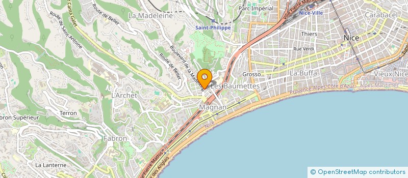 localisation de l'entreprise MADAME NATHALIE RETI à NICE